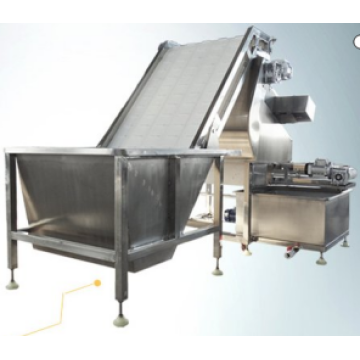 Commercial shrimp shelling line